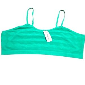 The Drop Green Bralette‎ Seamless Comfort Sleep Lounge Crop Top